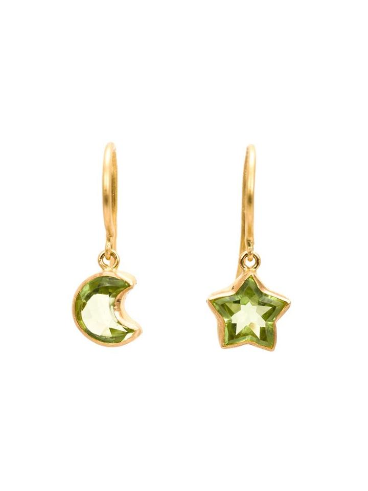 Marie Helene De Taillac Peridot Mismatch Earrings