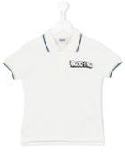 Moschino Kids Embroidered Logo Polo Shirt, Boy's, Size: 10 Yrs, Nude/neutrals