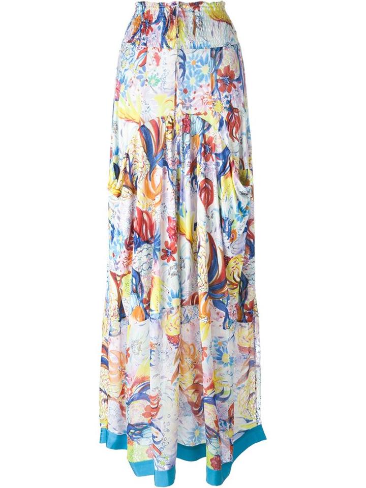 Tsumori Chisato Floral Print Maxi Skirt