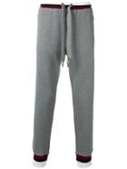 Dolce & Gabbana Embroidered Crown Track Pants - Grey