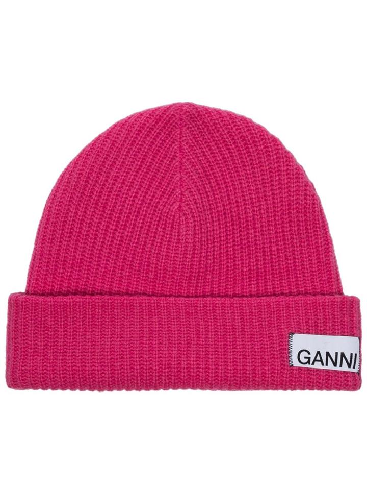 Ganni Gnni Knt Ht - Pink