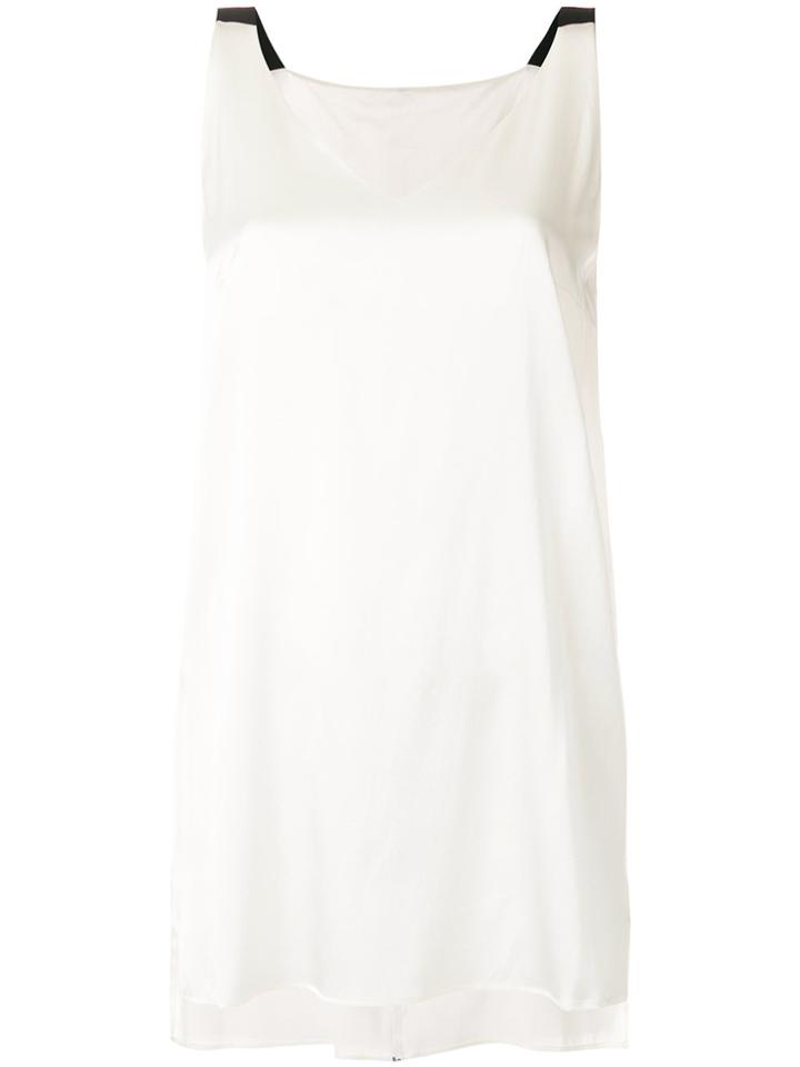 Aviù Long-line Tank Top - White