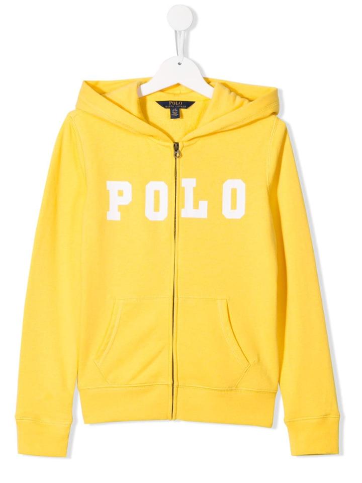 Ralph Lauren Kids Teen Polo Print Hoodie - Yellow