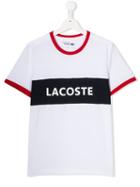 Lacoste Kids Printed Logo T-shirt - White