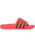 Adidas Striped Slides - Red