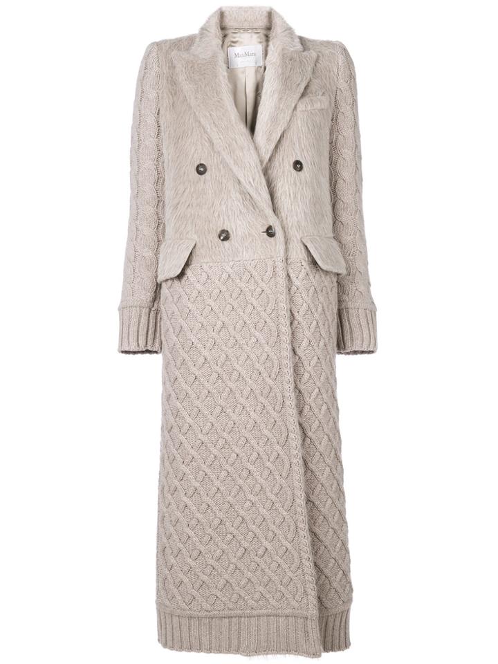 Max Mara Double Breasted Coat - Nude & Neutrals