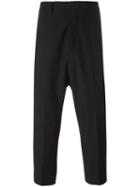 Rick Owens Astaire Cropped Trousers, Men's, Size: 46, Black, Nylon/polyester/spandex/elastane