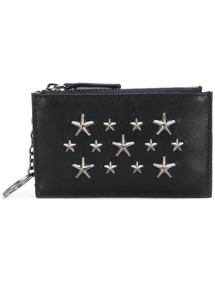 Jimmy Choo Star Studded Wallet - Black