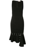 Christopher Kane - Hoop Trim Dress - Women - Silk/spandex/elastane/acetate/iron - 42, Black, Silk/spandex/elastane/acetate/iron