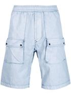 Stone Island Pull-on Cargo Shorts - Blue