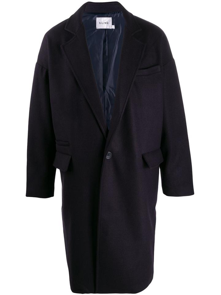 The Silted Company Aloha Single-breasted Coat - Blue