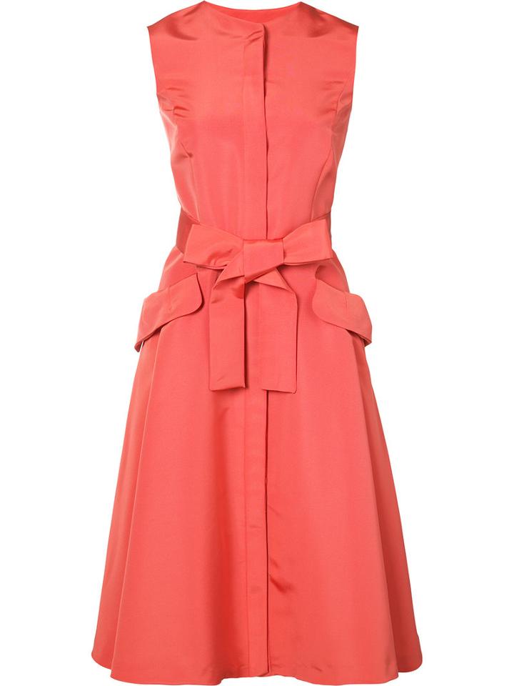 Carolina Herrera - Button Down Dress - Women - Silk - 14, Pink/purple, Silk