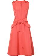 Carolina Herrera - Button Down Dress - Women - Silk - 14, Pink/purple, Silk