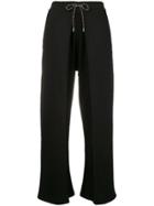 Aalto Tie Front Pleated Joggers - Black
