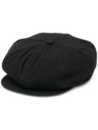 Yohji Yamamoto Wool Casket Hat - Black