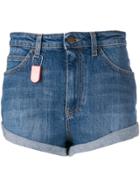 Philosophy Di Lorenzo Serafini Logo Denim Shorts - Blue