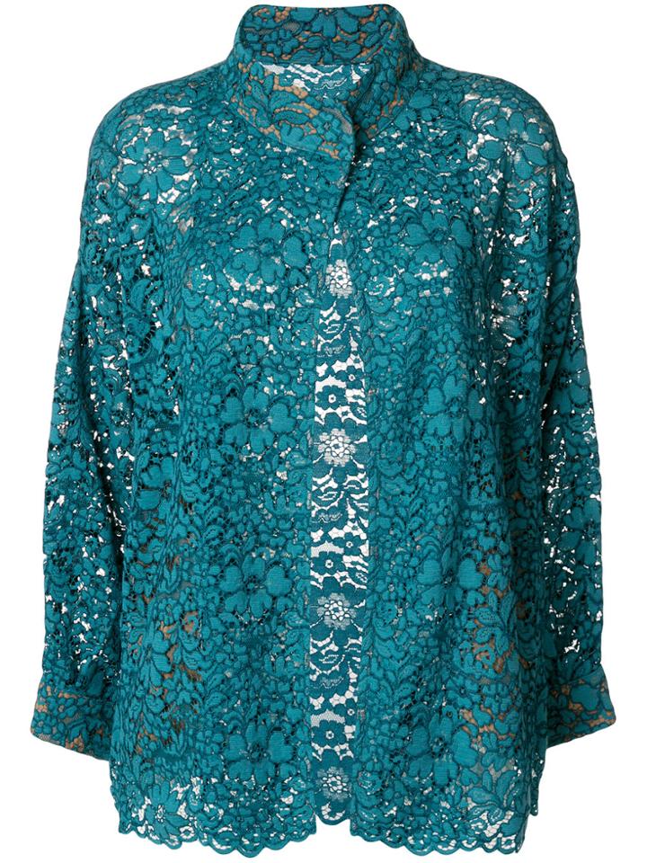 Antonio Marras Lace Embroidered Blazer - Green