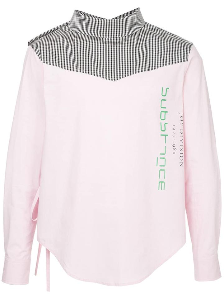 Raf Simons Side Tie Substance Shirt - Pink