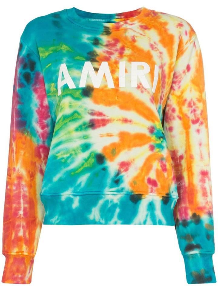 Amiri Logo Print Sweater - Green