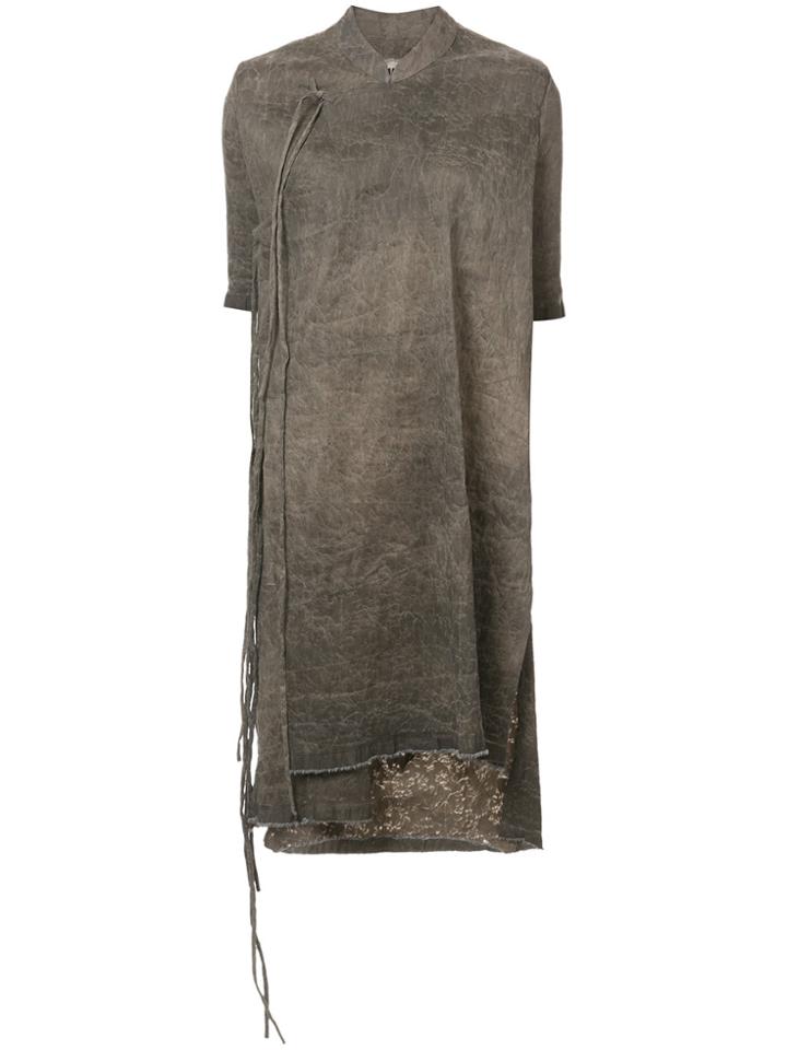 Uma Wang Textured Long Top - Grey