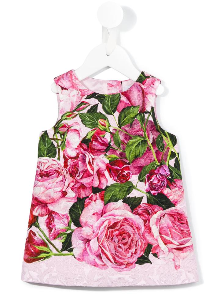 Dolce & Gabbana Kids Floral Print Dress, Girl's, Size: 18-24 Mth