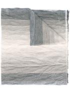 Armani Collezioni - Pleated Zigzag Scarf - Men - Cotton/acrylic/polyester - One Size, Nude/neutrals, Cotton/acrylic/polyester