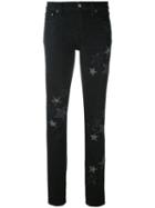 Red Valentino - Star Embroidered Jeans - Women - Cotton/spandex/elastane - 26, Black, Cotton/spandex/elastane