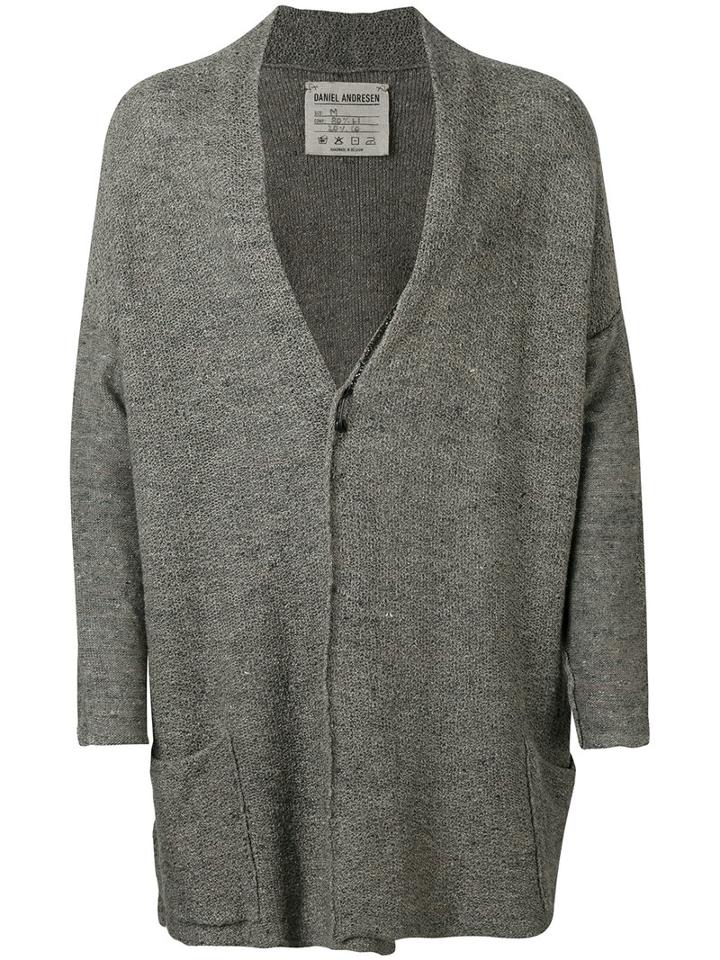 Daniel Andresen - Kossak Cardigan - Men - Cotton/linen/flax - L, Nude/neutrals, Cotton/linen/flax