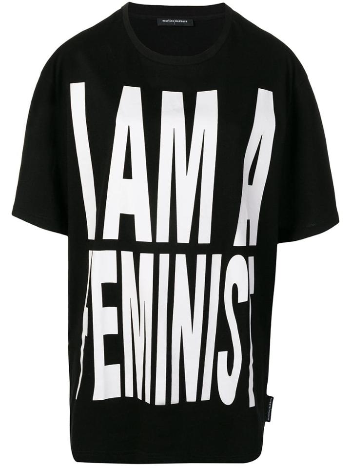 Marlies Dekkers I Am A Feminist Oversized T-shirt Black