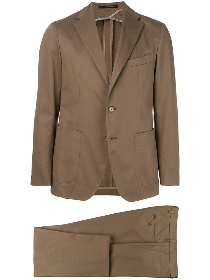 Tagliatore Notched Two-piece Suit - Nude & Neutrals