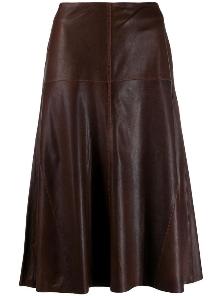 Arma High-waisted Skirt - Brown