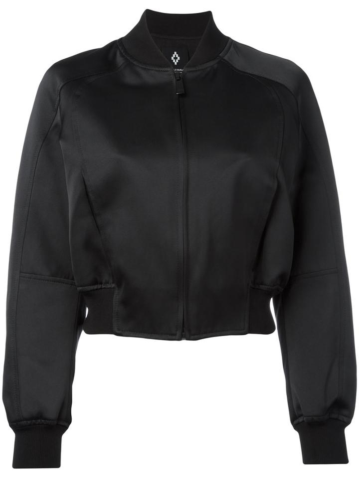 Marcelo Burlon County Of Milan - Amarau Bomber Jacket - Women - Polyamide/polyester/viscose - M, Black, Polyamide/polyester/viscose