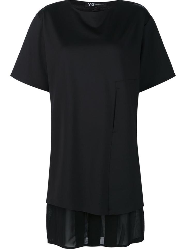 Y-3 'lux Ft Pure' T-shirt, Women's, Size: Small, Black, Polyamide/spandex/elastane/polyurethane/cotton