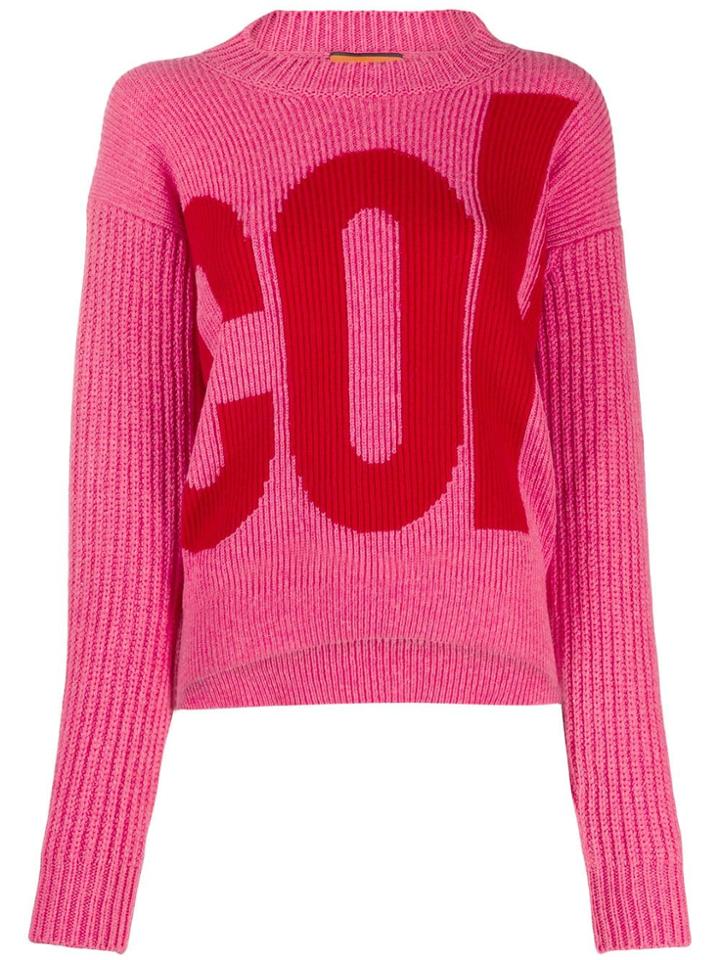 Colville Knitted Logo Sweater - Pink