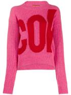 Colville Knitted Logo Sweater - Pink