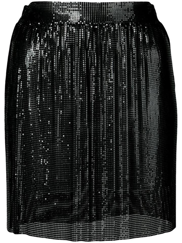 Fannie Schiavoni Chainmail Mini Skirt - Black