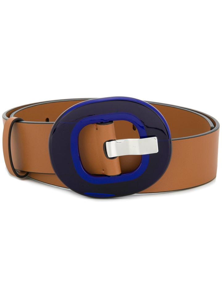 Marni Round Buckle Belt - Brown