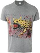 Aspesi Wild Print T-shirt, Men's, Size: Large, Grey, Cotton/polyester