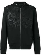Versace Greca Key Hooded Sweatshirt, Men's, Size: Xl, Black, Cotton/lamb Skin