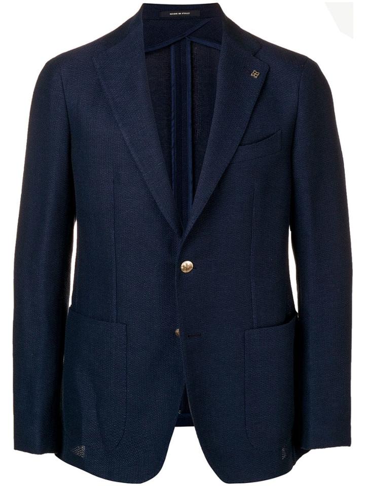 Tagliatore Chambray Blazer - Blue