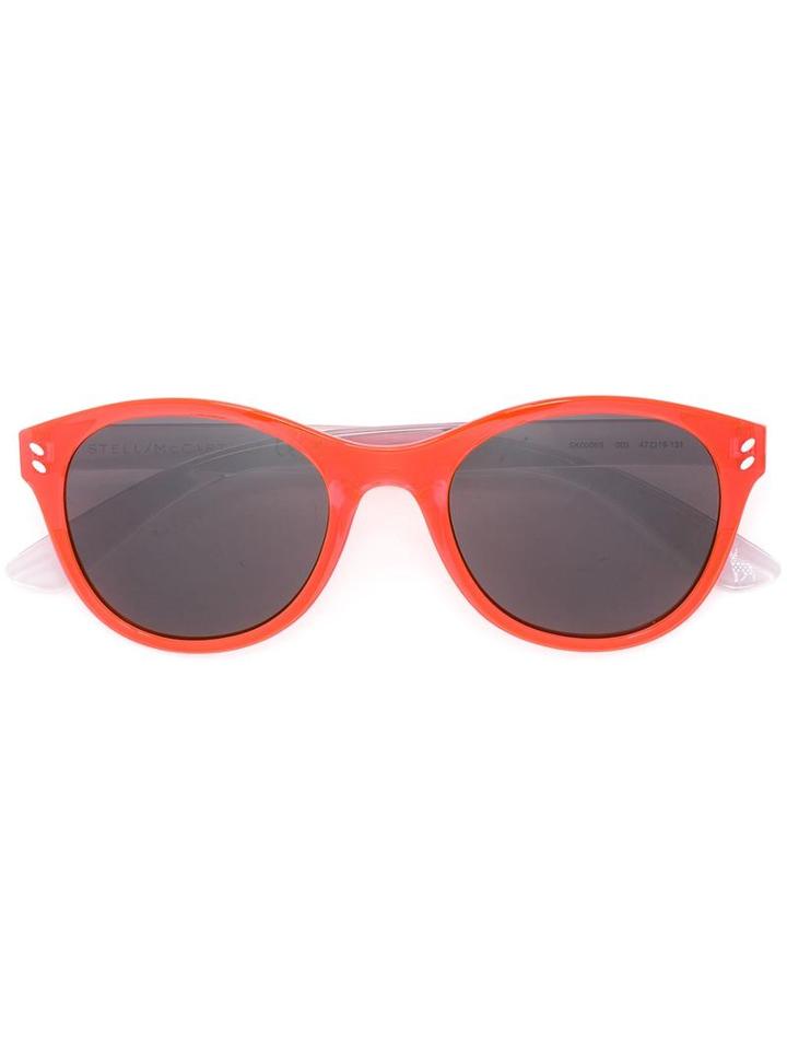 Stella Mccartney Kids Oval Transparent Arm Sunglasses, Boy's, Red