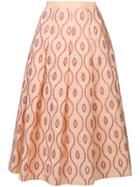 Marni Embroidered Pattern Skirt - Yellow & Orange