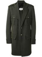 Maison Margiela - Military Coat - Men - Cotton/viscose/virgin Wool - 56, Green, Cotton/viscose/virgin Wool