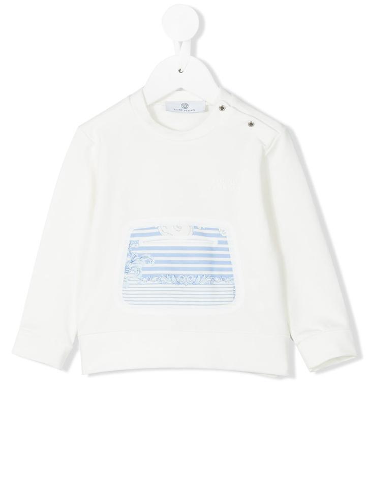 Young Versace - Printed Sweatshirt - Kids - Cotton/elastodiene - 24 Mth, White