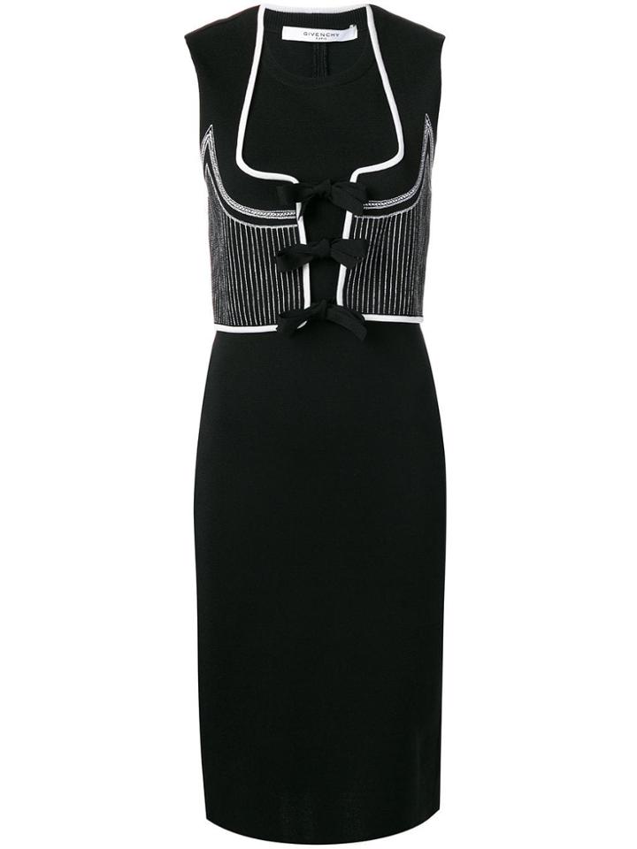Givenchy Vintage 2000's Sleeveless Fitted Dress - Black