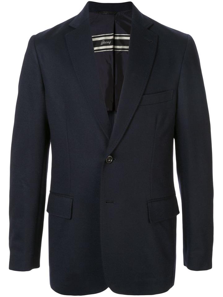 Brioni Single-breasted Blazer - Blue