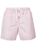 Katama - Striped Shorts - Men - Polyester - 34, Pink/purple, Polyester