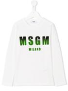 Msgm Kids - Dégradé Logo Print Top - Kids - Cotton - 4 Yrs, White