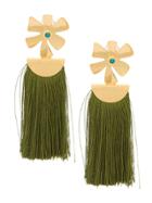 Lizzie Fortunato Jewels Daisy Tassel Earring - Green