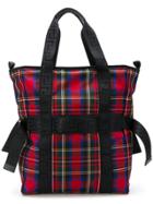 Versace Checked Tote Bag - Red